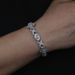 Hip Hop New Cross Eyes Cross Knot Zircon Bracelet Personality Niche Hand Jewelry_ipsvogv.com