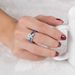 Caring for autistic children blue ribbon titanium steel ring autism care day blue action ring_ipsvogv.com