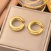 INS Wind Internet Celebrity Same Style Earrings Stainless Steel Coarse Cylinder Fish Scale Shaped C-shaped Earclip Non_ipsvogv.com