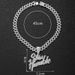 Hip Hop Stay Humble Full Diamond Letter Pendant Men's Personalized Cuban Necklace_ipsvogv.com