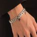 Men's Fashionable Temperament Simple Bracelet Versatile Style Titanium Steel Cross Pendant Trendy Hip Hop Cool Korean_ipsvogv.com