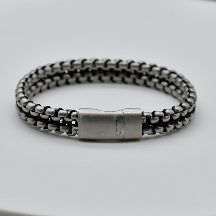 New Magnetic Titanium For Men And Women Punk Motorcycle Stainless Steel Wristband Personality Hip-Hop Bracelet_ipsvogv.com