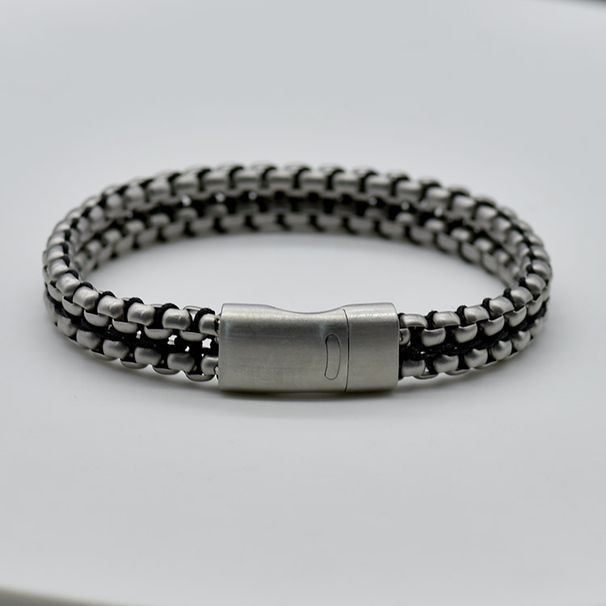 New Magnetic Titanium For Men And Women Punk Motorcycle Stainless Steel Wristband Personality Hip-Hop Bracelet_ipsvogv.com
