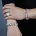 19mm Three Row Zircon Big Buckle Bracelet Hip Hop Street Trend Couple Bracelet_ipsvogv.com