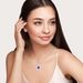 Women’s Jewelry Set Fashion hot selling sapphire full diamond necklace fashion flower pendant Valentine's Day gift_ipsvogv.com