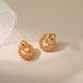 Women's Jewelry Retro Twist K Gold Temperament Earring Circle Earrings Cold Style Corn Chain Hollow Earrings_ipsvogv.com