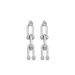 Subtle metal with cold cool style, featuring a minimalist design and exaggerated titanium steel long earrings_ipsvogv.com