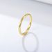 Women's Jewelry Plain Ring Sterling Silver Plated With 14K Gold Ins Niche Minimalist Light Luxury Thin Tail Ring Smooth Index Finger Ring_ipsvogv.com