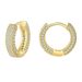 New Full Diamond Round Ear Buckle Copper High-end Light Luxury Earrings Temperament Simple Zircon Earrings_ipsvogv.com