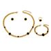 Light luxury style personalized diamond laid bracelet rg earrg set versatile geometric niche design collarbone_ipsvogv.com