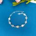 Unisex Jewelry Wholesale Summer New Bracelet Women's Silver Jewelry Attachment Sweet Flower Crystal Bracelet_ipsvogv.com