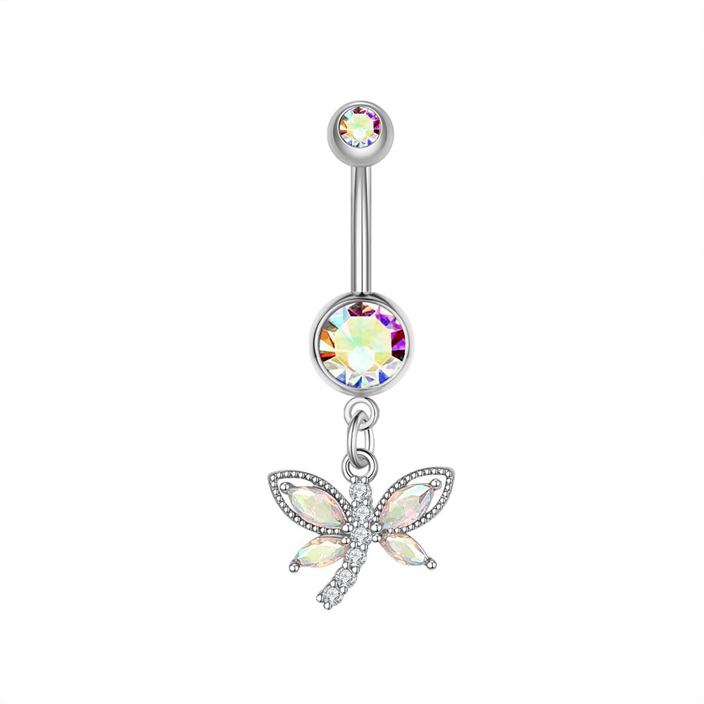 Women's Jewelry Zircon Belly Button Ring Belly Button Nail Piercing Jewelry_ipsvogv.com
