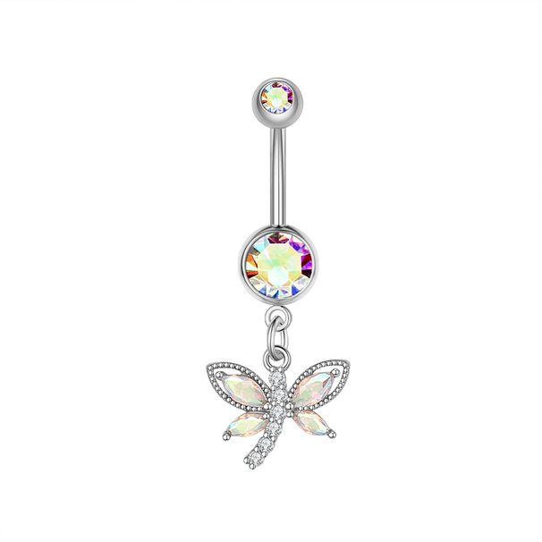 Women's Jewelry Zircon Belly Button Ring Belly Button Nail Piercing Jewelry_ipsvogv.com
