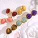 Women's Jewelry Geometric Triangle Inlaid Quartz Stone Earrings New Medieval Fashion Retro Versatile Multi Color Boutique Earrings_ipsvogv.com
