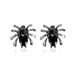 Gothic dark black spider earrings for women ins style personality diamond three dimensional spider earrings Halloween earrings_ipsvogv.com