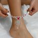 Unisex Hot Selling Sexy Fashion Popular Style Black Water Drop Tassel Rhinestone Anklet Female Ankle Full Diamond Jewelry Batch_ipsvogv.com