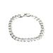 Trendy S Pure Silver 8MM Hexagon Bracelet Personality Hip-Hop Men's Cuban Chain Jewelry_ipsvogv.com