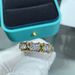 Tijia High Edition Cross Colored Split Thick Gold Plated Diamond Ring Handicraft For Men And Women_ipsvogv.com