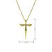 Religious Statue Clavicle Chain Zircon Catholic Angel Our Lady Pendant Necklace Copper Plated Real Gold_ipsvogv.com