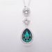 Emerald Gemstone Necklace Female Element Green Crystal Clavicle Necklace Female_ipsvogv.com