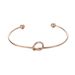 Stainless Steel Love Knotted Bracelet Internet Celebrity Style Titanium Steel Open Bracelet Rose Gold DIY Versatile Bracelet For Women_ipsvogv.com