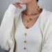 French Retro Geometric Pearl Long Sweater Chain Niche Temperament Irregular Necklace_ipsvogv.com