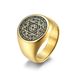 Men's Jewelry Six Pointed Star Twelve Constellation Guardian Titanium Steel Ring Men's Hand Jewelry_ipsvogv.com