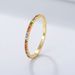 Women's Jewelry S925 Sterling Silver Colored Zircon Micro Inlaid Diamond Ins Ring Fashion Temperament Hand Jewelry_ipsvogv.com