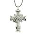 Fashion Men Stainless Steel Cuban Chain Cross Necklace Zircon Pendant Hip Hop Necklaces for Men Cross Jewelry Anniversary Gift_ipsvogv.com