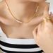 Minimalist Freshwater Pearls Combines Brass Lentil Beads For Women, Dainty Layering Jewelry,Adjustable Clavicle Necklace_ipsvogv.com