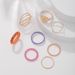 Women’s Jewelry Set Fashion Gold And Silver Love Hug Joint Ring Set Ins Cold Style Alloy Pearl Twist Ring_ipsvogv.com