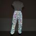 Men's Clothing Autumn cartoon mushroom print color reflective pants for men and women large size hip hop skinny pants_ipsvogv.com