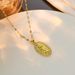 hot selling women's jewelry fashion zircon Maria love pendant necklace niche geometric star clavicle chain_ipsvogv.com