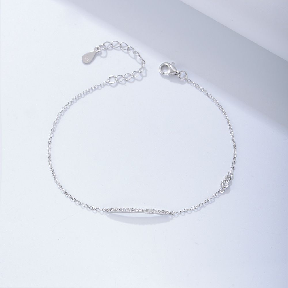 Women's Jewelry S925 Sterling Silver Bracelet Niche Design Chain Simple High End Light Luxury Cold Style Silver Jewelry_ipsvogv.com