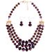 Crystal Beaded Necklace Ladies Multi Layer Short Clavicle Chain Necklace_ipsvogv.com