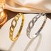 New Diamond Set Fried Dough Twists Design Personalized Gold Stainless Steel Fashion Bracelet_ipsvogv.com