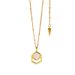Women's Jewelry Fashion Geometric Stacked Malachite Chain Necklace_ipsvogv.com