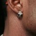 Cross earrings for men with diamond inlaid zircon hip-hop earrings for women with light high-end ear accessories_ipsvogv.com