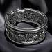 Punk Jewelry Creative Scorpion Shaped Open Black Gold Ring_ipsvogv.com