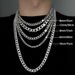 Titanium Cuban Stainless Steel NK Thick Chain Necklace, Trendy Male And Female Hip-hop Accessories, Plain Chain, No_ipsvogv.com