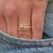 Sanjie Plated Couple Ring Fashion Inlaid Zircon Three Rings Set_ipsvogv.com