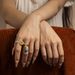 ins niche turquoise devil's eye stainless steel ring female non fading zircon gold titanium steel_ipsvogv.com