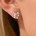 Japanese and Korean fresh, sweet, cool, spicy girl style for women, niche, inlaid with pearls, bow earrings, versatile,_ipsvogv.com