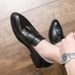Lefu British Fashion Su One Foot Pedal Korean Version Casual Small Size Business Leather Men's Wedding Shoes_ipsvogv.com