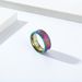 Stainless steel jewelry supply fingerprint vortex titanium steel ring ring men's niche cultural hand jewelry_ipsvogv.com