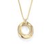 Women's Jewelry S925 Sterling Silver Diamond Necklace Retro Luxury High End Simple Style Design Double Ring Circle Clavicle Necklace_ipsvogv.com