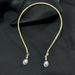 Diamond headband female simple high end headband fashionable and versatile water drop pendant headdress_ipsvogv.com