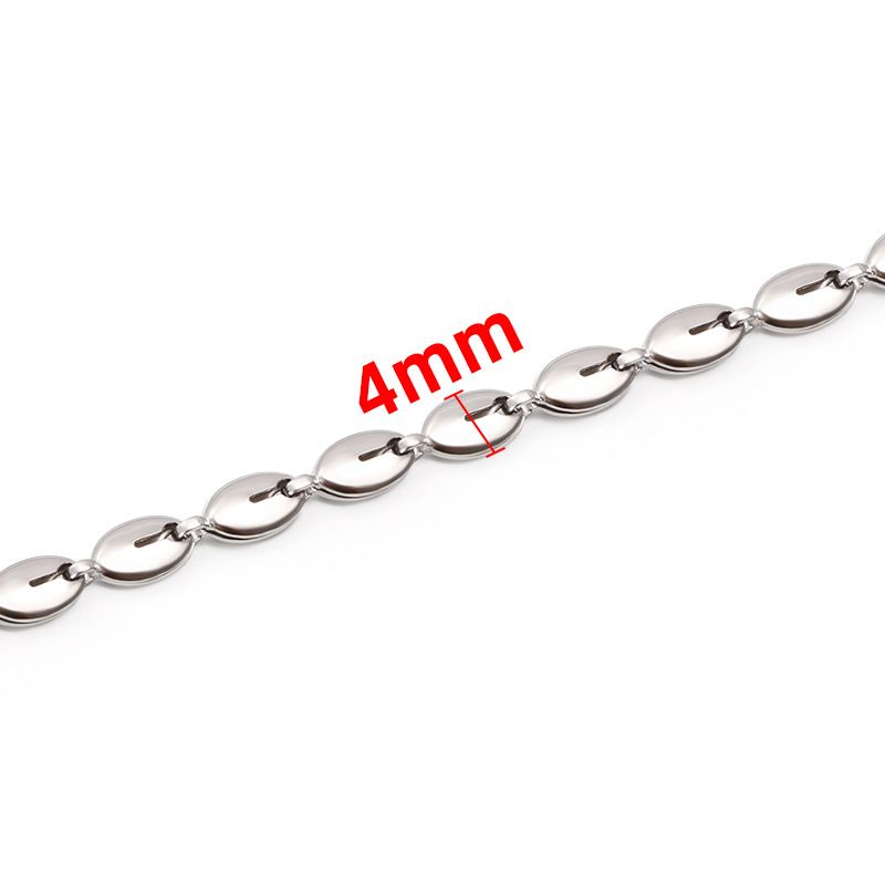 Jewelry & Accessories Stainless Steel Football Chain Oval Chain Simple Closed Men And Women Necklace Bracelet Stainless Steel Chain Diy Spot_ipsvogv.com