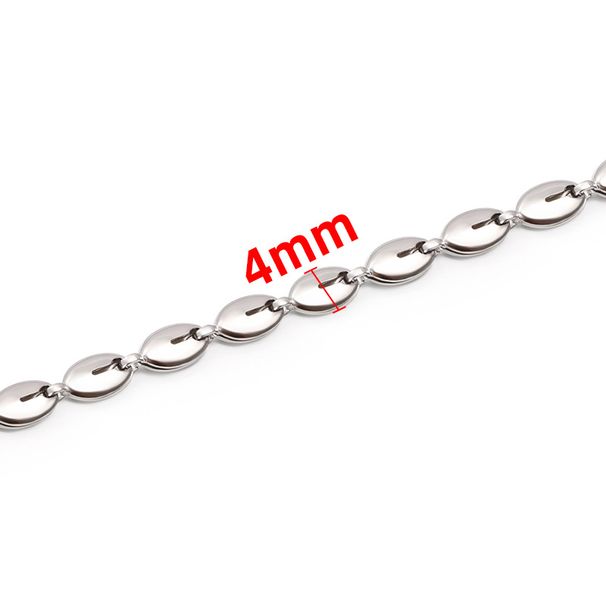 Jewelry & Accessories Stainless Steel Football Chain Oval Chain Simple Closed Men And Women Necklace Bracelet Stainless Steel Chain Diy Spot_ipsvogv.com