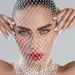 Rhinestone fishing net headscarf fashion trend holiday carnival diamond mask performance hat_ipsvogv.com